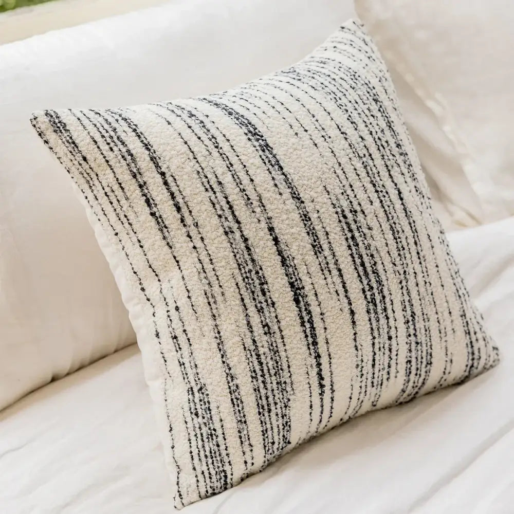 Cream Woolen Pillow Cover