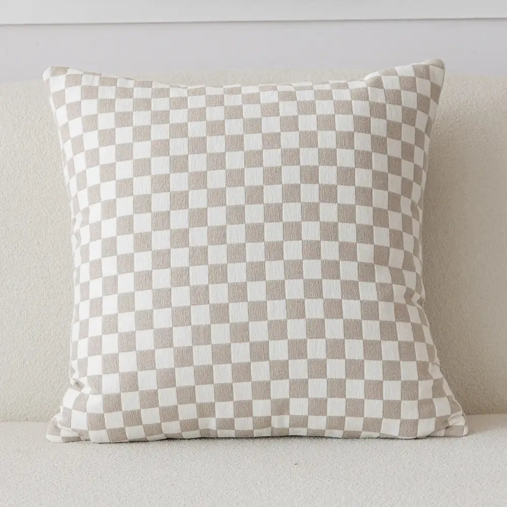 Cream Woolen Pillow Cover