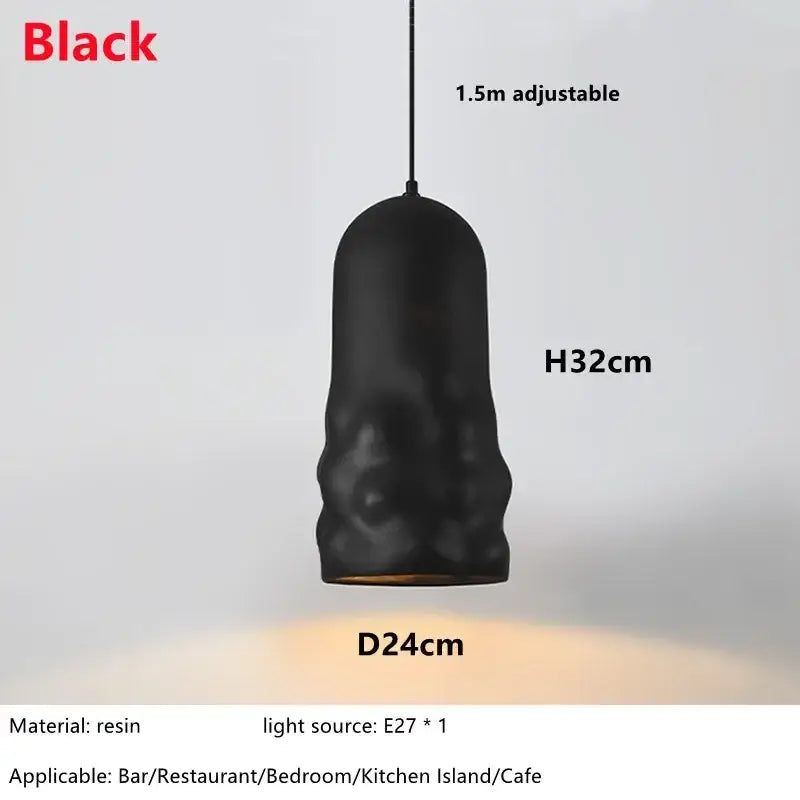 Cream Pendant Wind Lamp