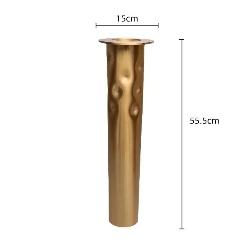 Golden Metal Candlestick Set
