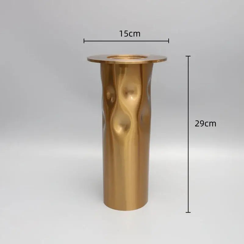 Golden Metal Candlestick Set