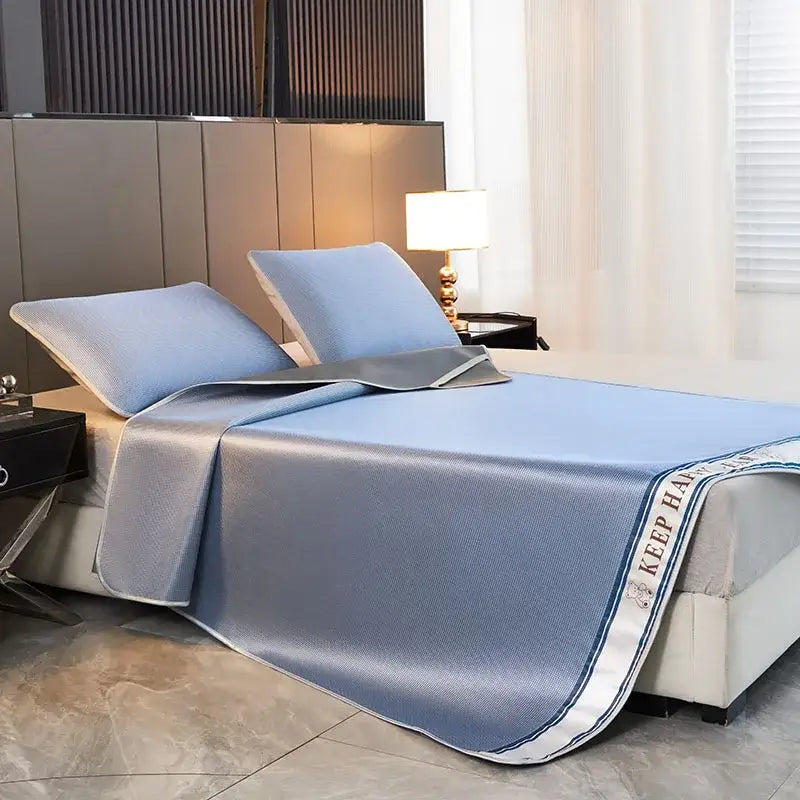 Blue Cooling Bed Set