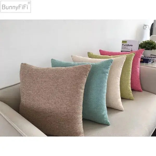 Orange Woven Cushion Cover