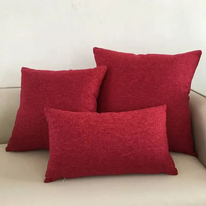 Orange Woven Cushion Cover