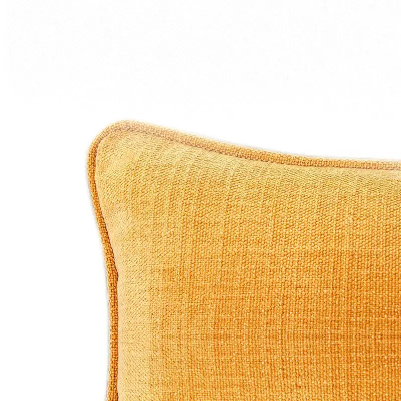 Peach Grey Linen Pillow Cover