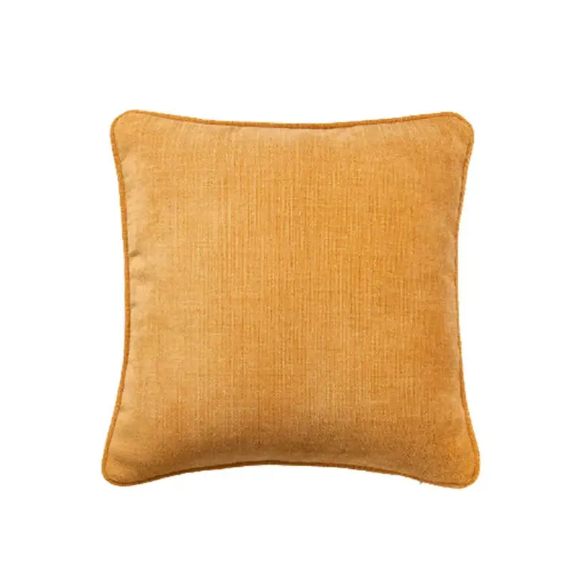 Peach Grey Linen Pillow Cover