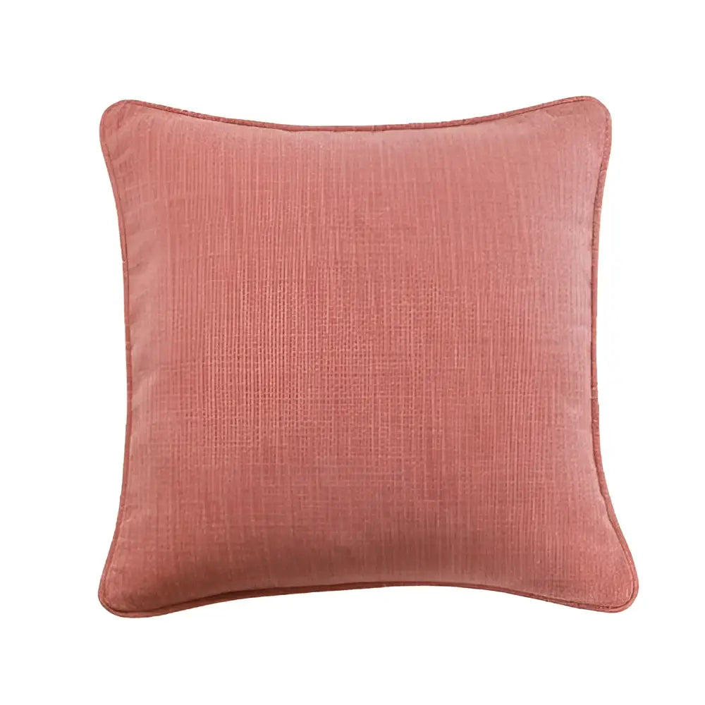 Peach Grey Linen Pillow Cover