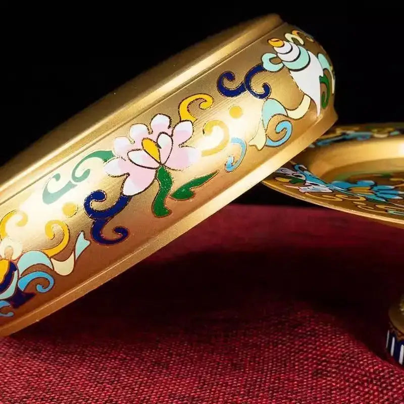 Cloisonne Lacquerware Manda Tea Pan