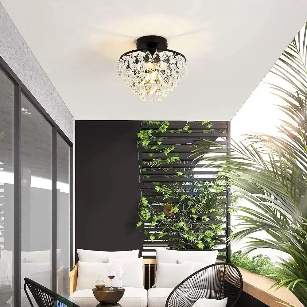 Gold Crystal LED Dining Room Chandelier