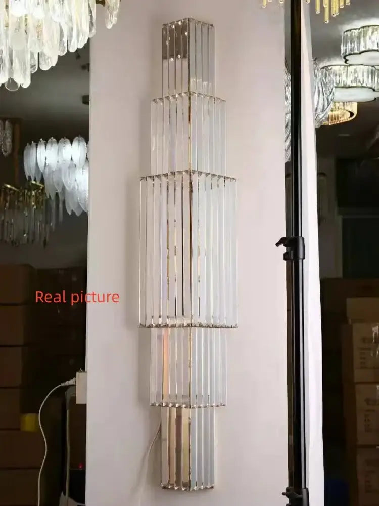 Golden Glass Wall Sconce