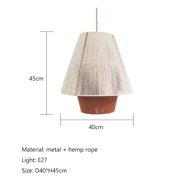 Hemp Rattan Pendant Light
