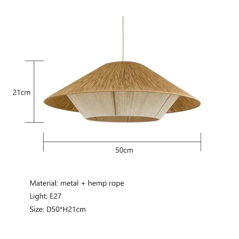 Hemp Rattan Pendant Light