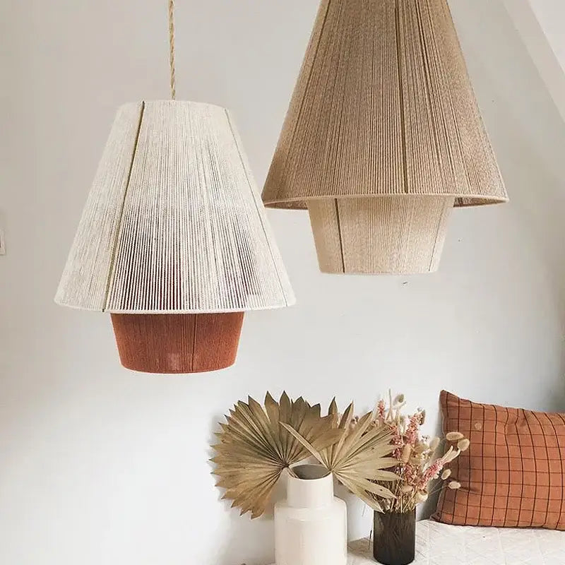 Hemp Rattan Pendant Light