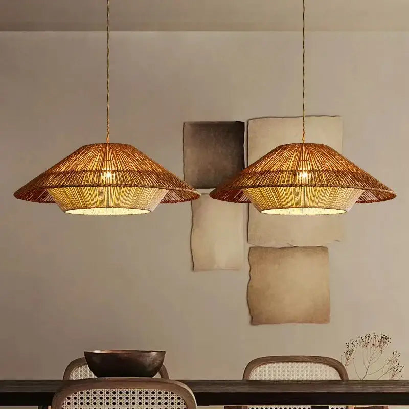 Hemp Rattan Pendant Light