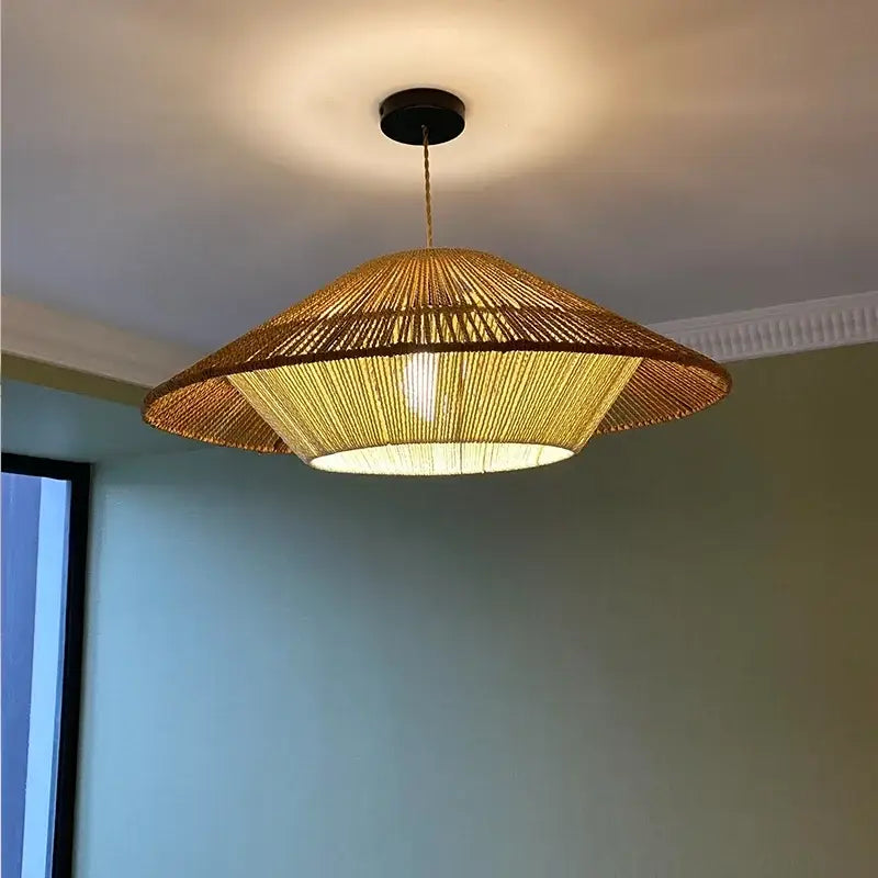 Hemp Rattan Pendant Light