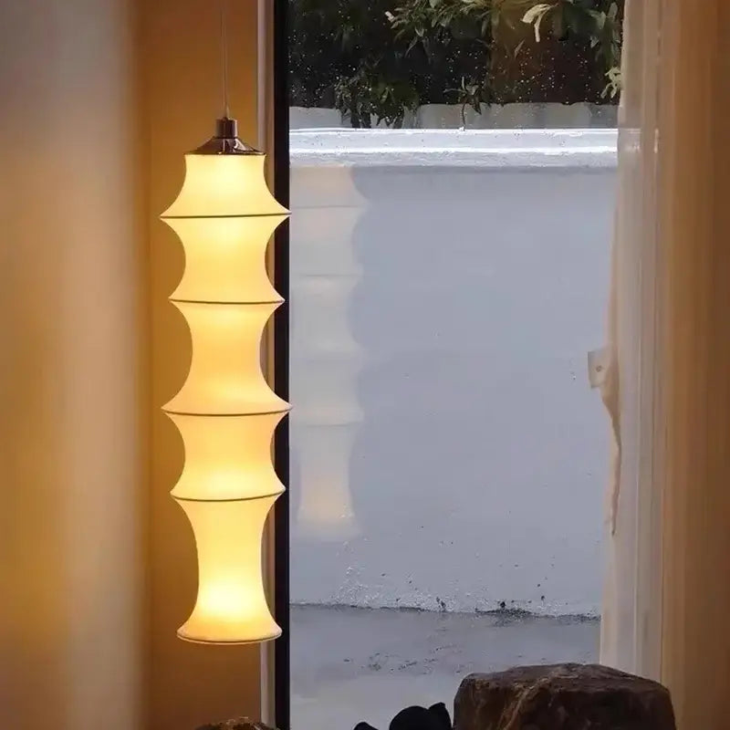 Cream Silk Floor Lamp
