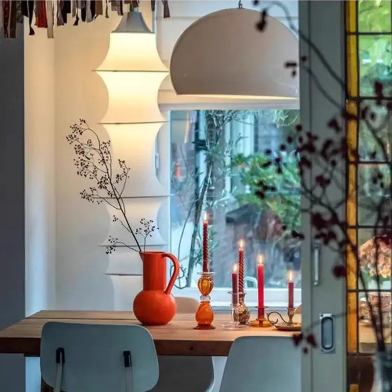 Cream Silk Floor Lamp