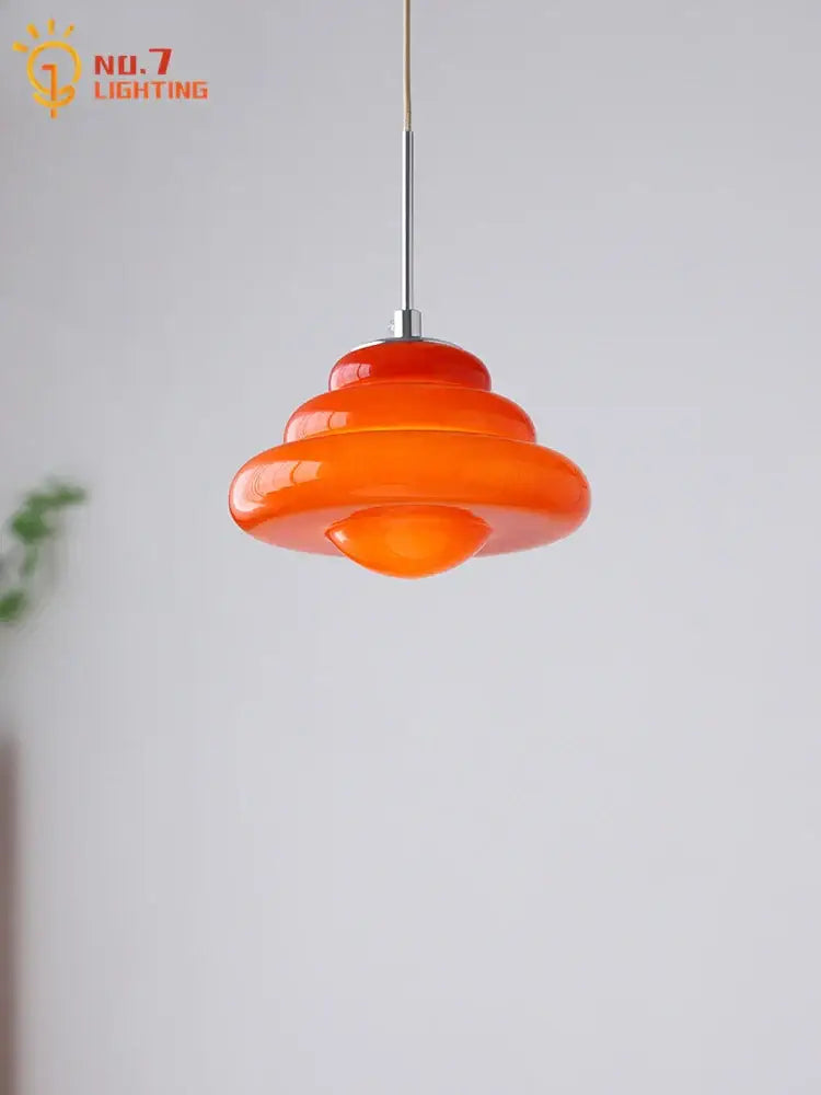 Cream Glass Pendant Light with G9 Bulb