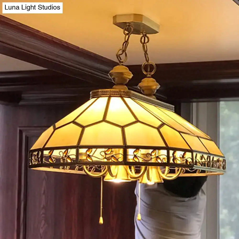 Amber Glass Island Chandelier