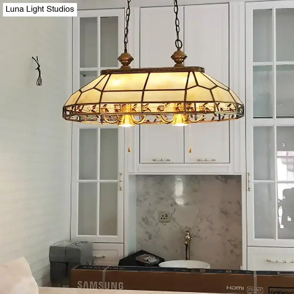 Amber Glass Island Chandelier
