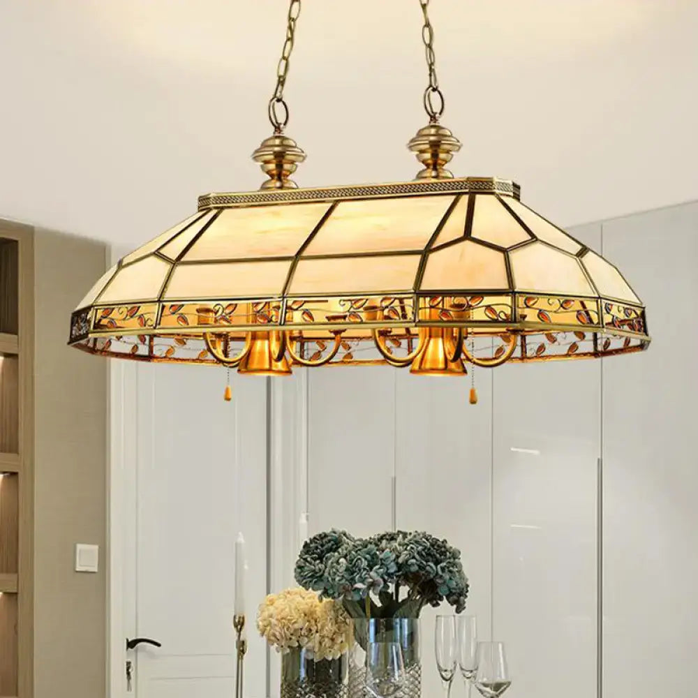 Amber Glass Island Chandelier