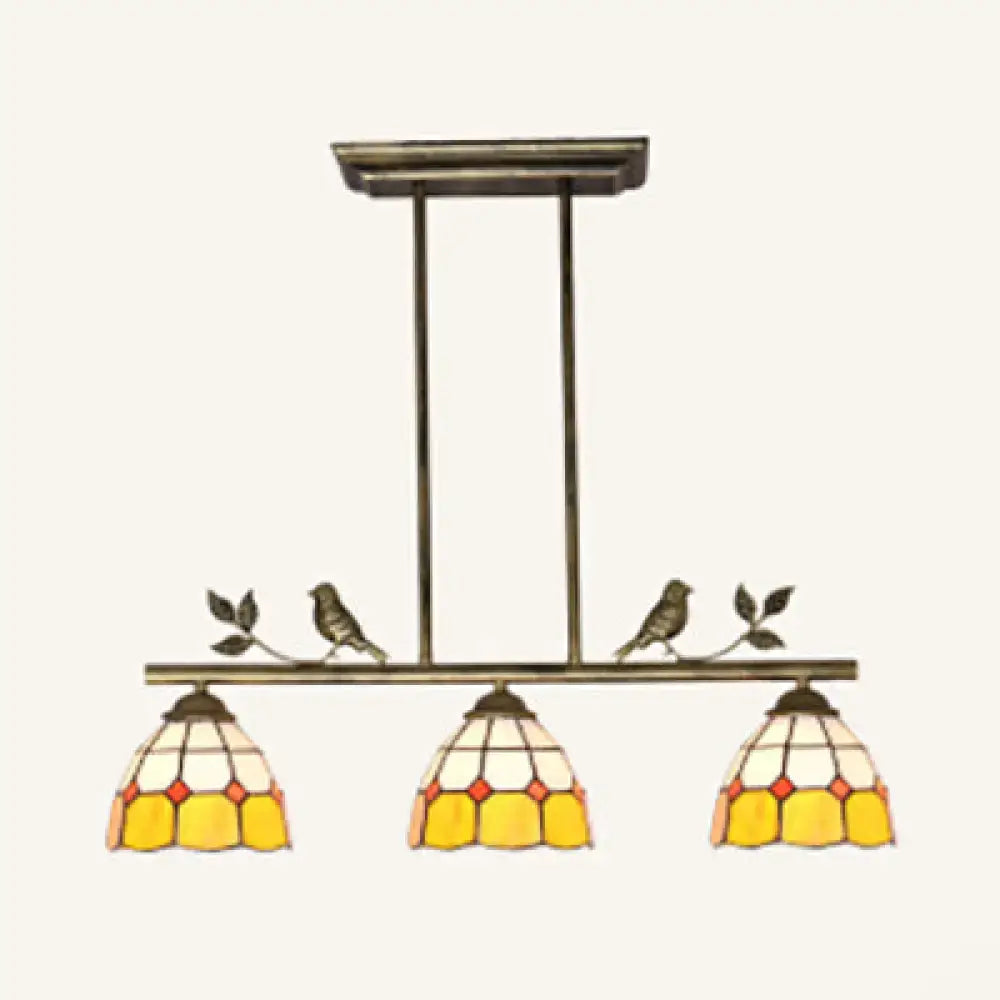 Tiffany Brass Bird Dome Light