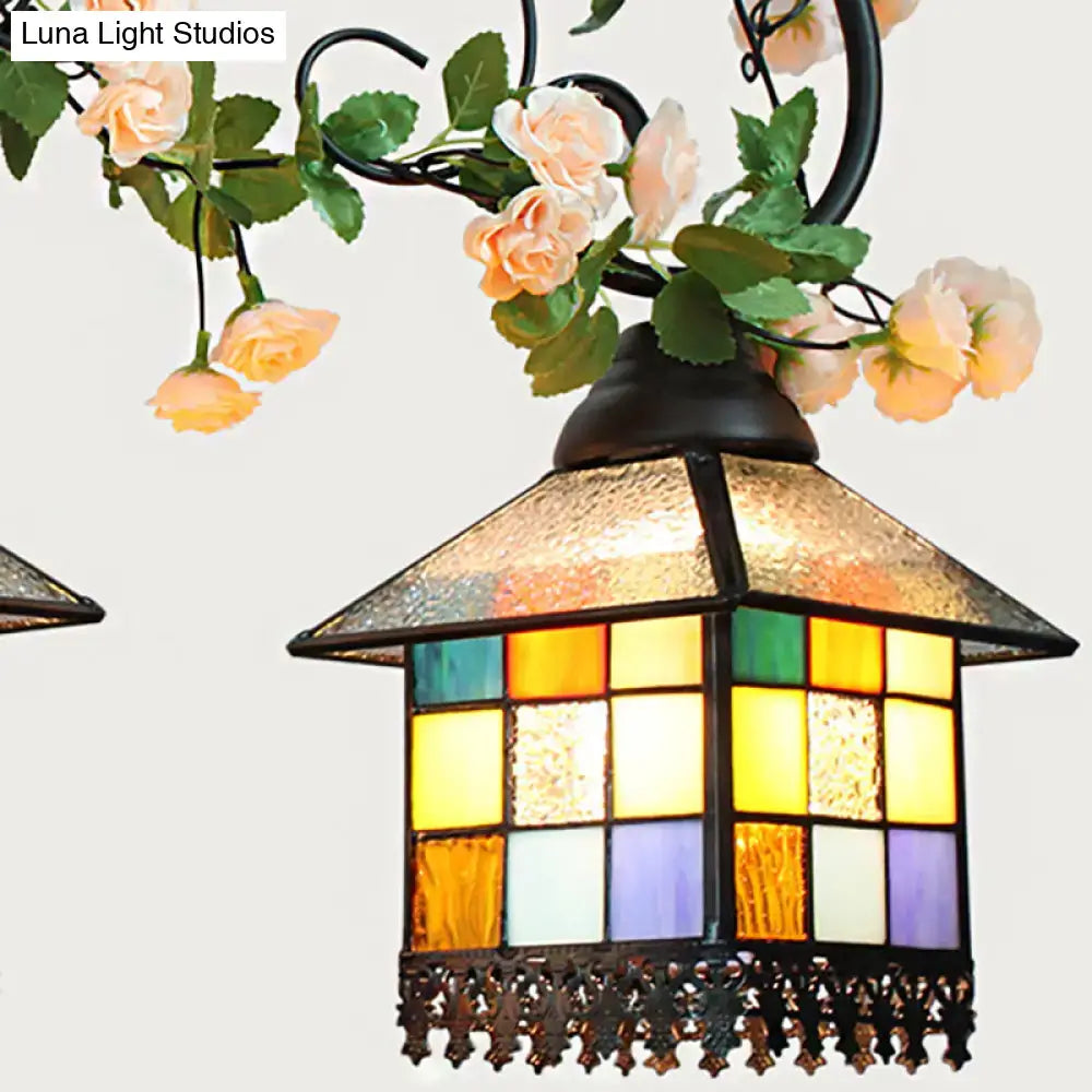 Blue Stained Glass Island Light