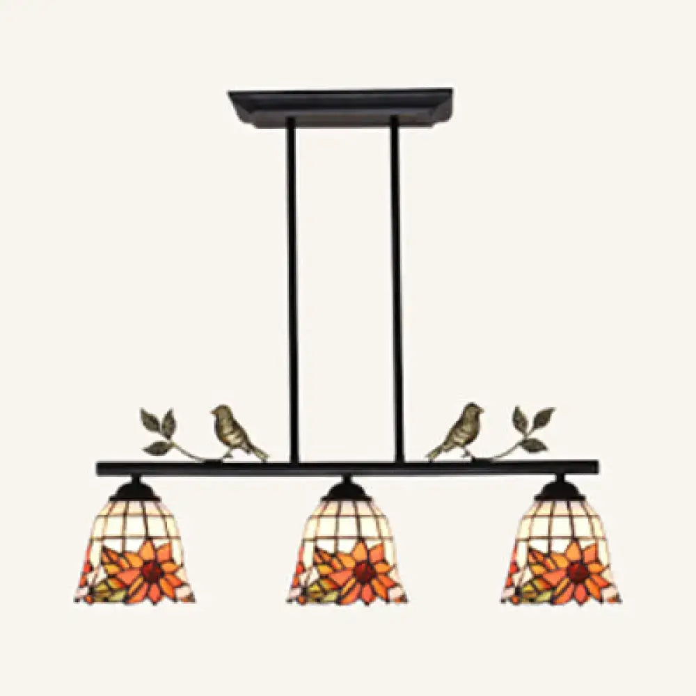 Brass Sunflower Island Light