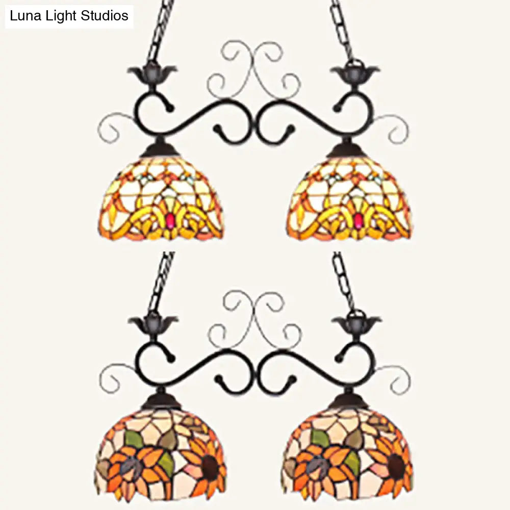 Black Sunflower Pendant Light
