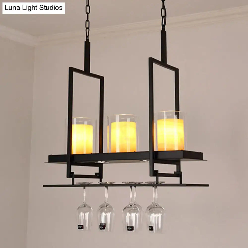 Black Marble Pendant Light