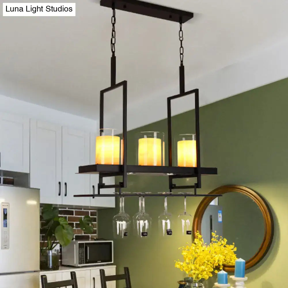 Black Marble Pendant Light