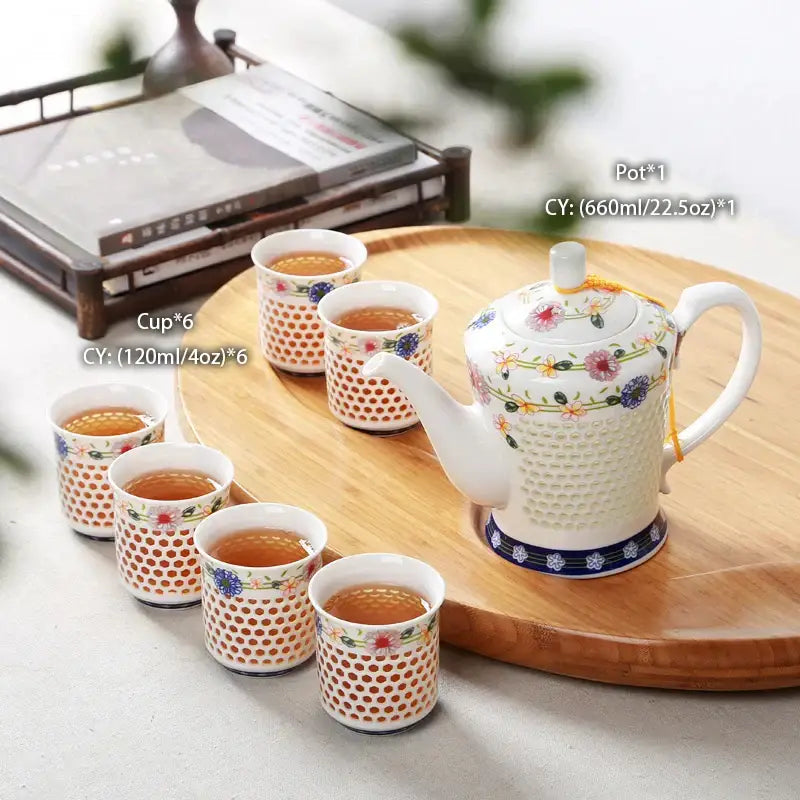 Blue White Porcelain Tea Set
