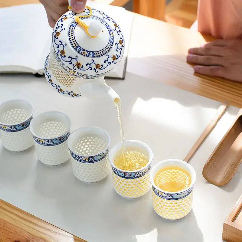 Blue White Porcelain Tea Set