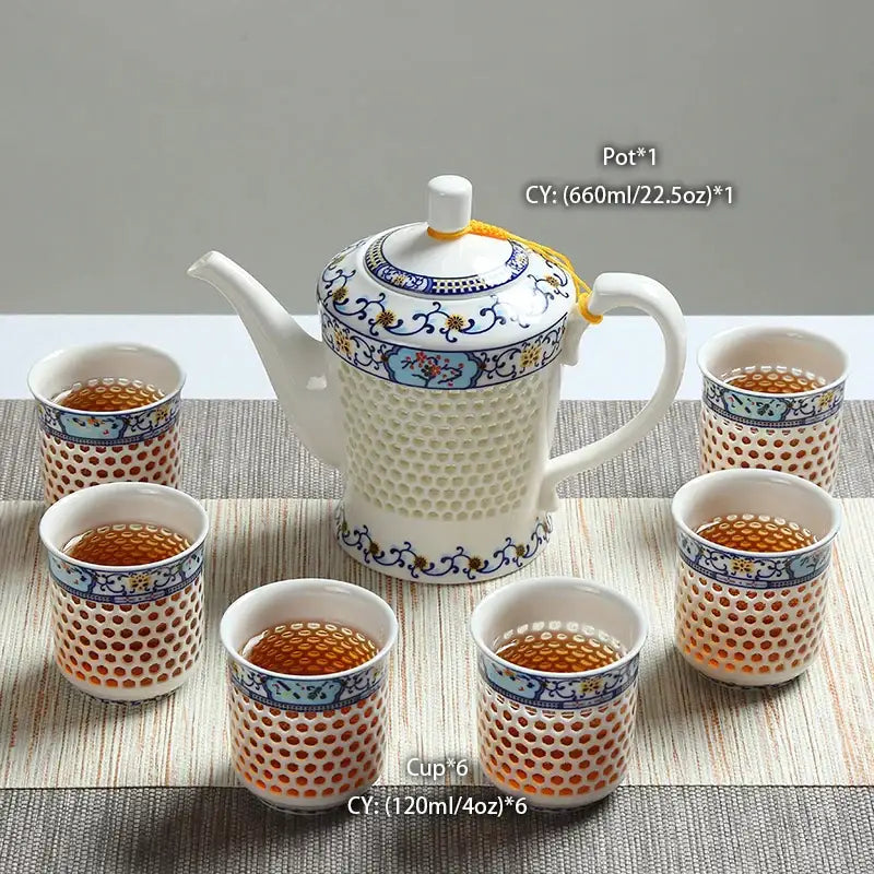 Blue White Porcelain Tea Set