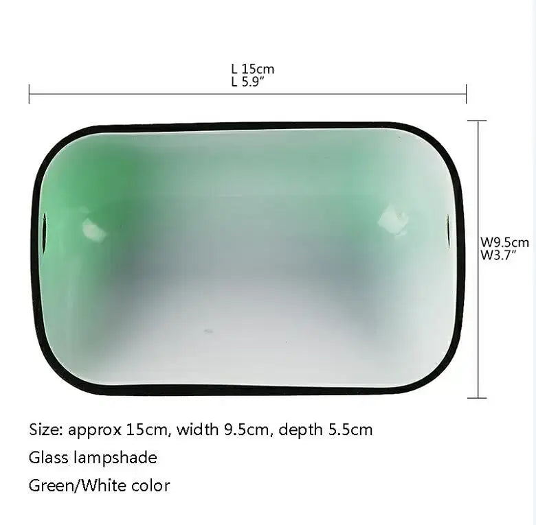 Emerald Glass Bankers Lamp