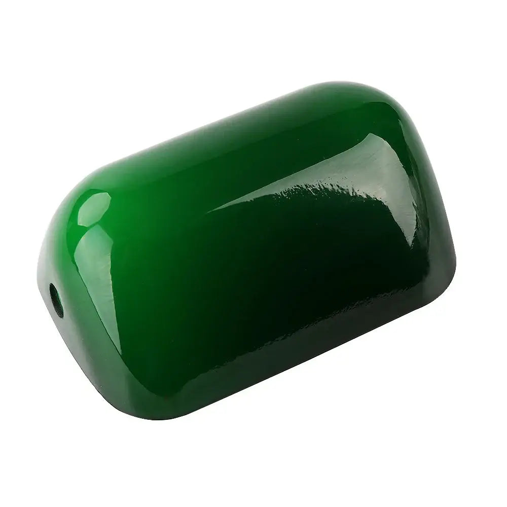 Emerald Glass Bankers Lamp