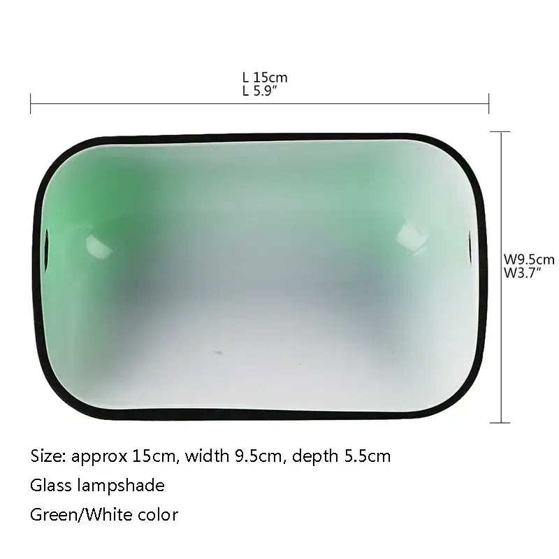 Emerald Glass Bankers Lamp
