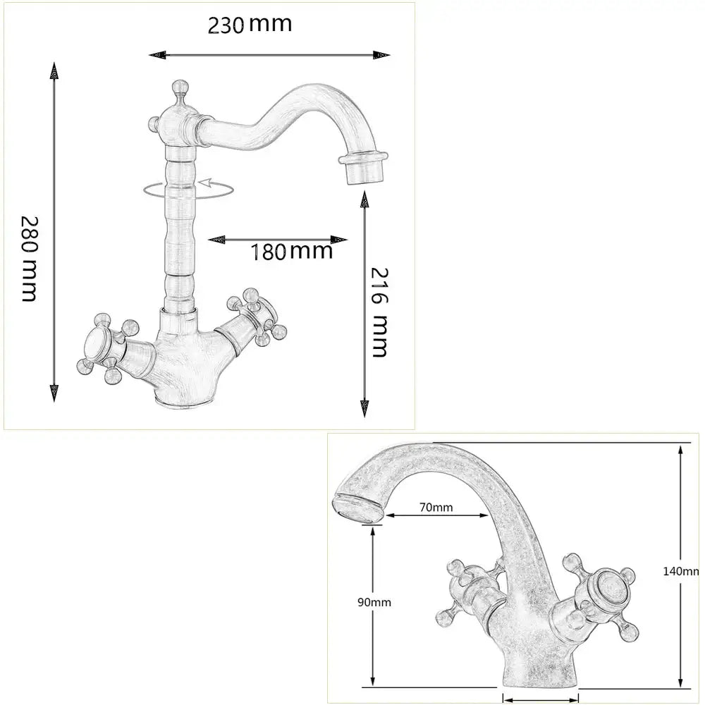Gold Vessel Sink Faucet
