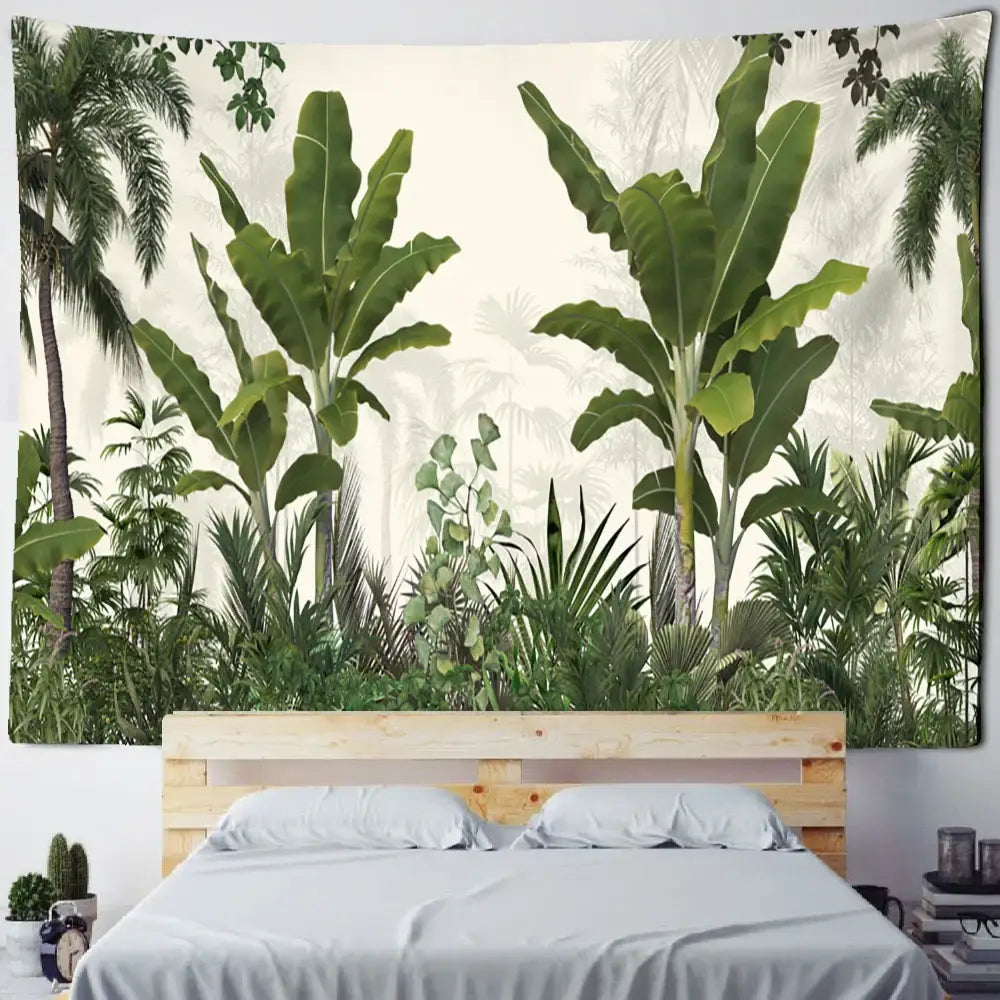 Tropical Banana Tree Tapestry