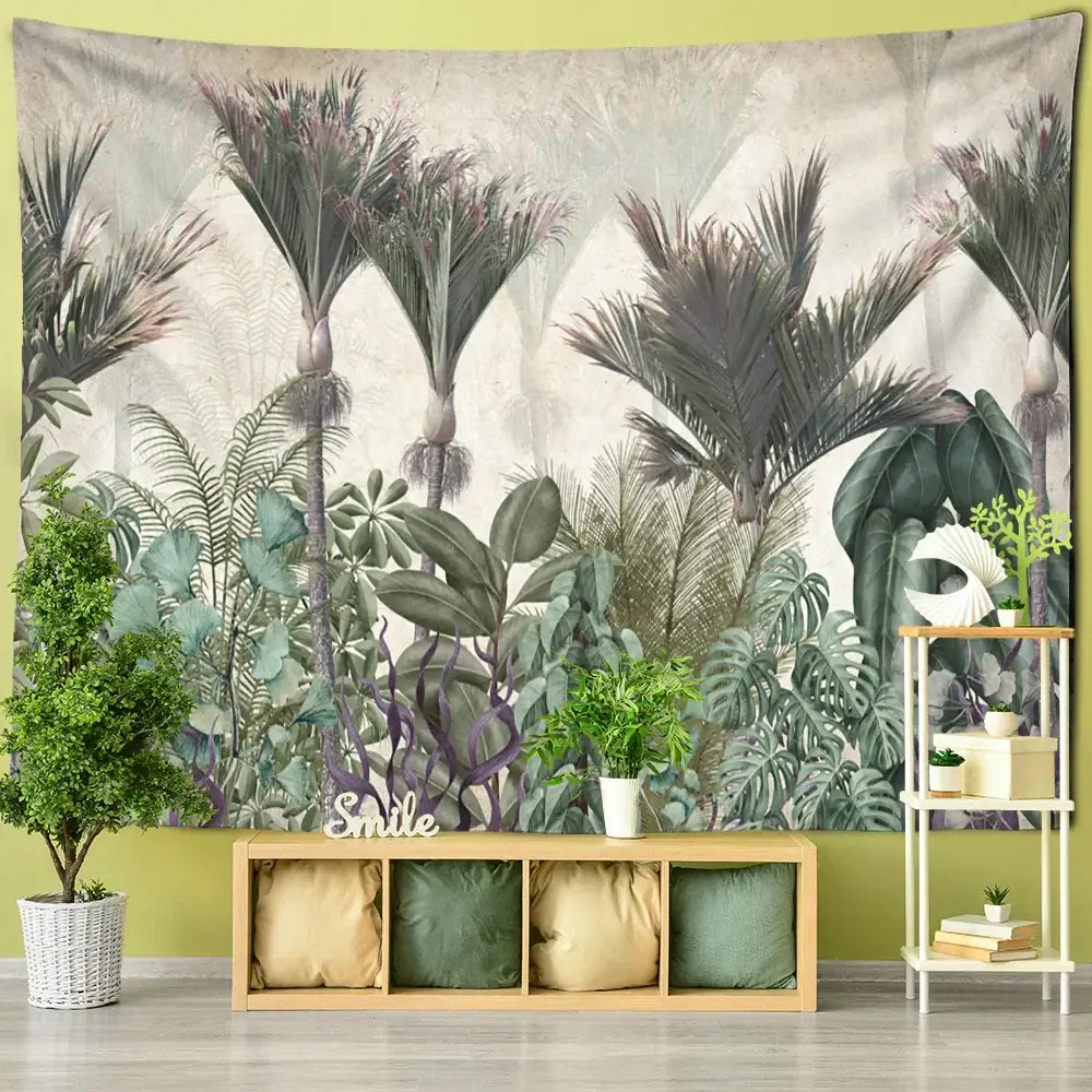 Palm Plant Tapestry Wall Art