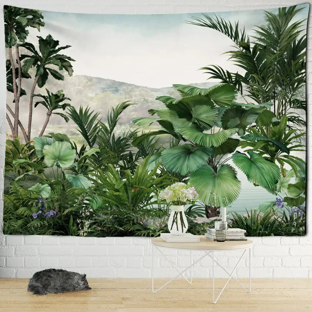 Palm Plant Tapestry Wall Art