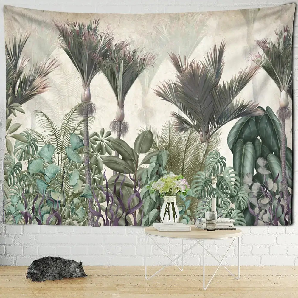 Palm Plant Tapestry Wall Art