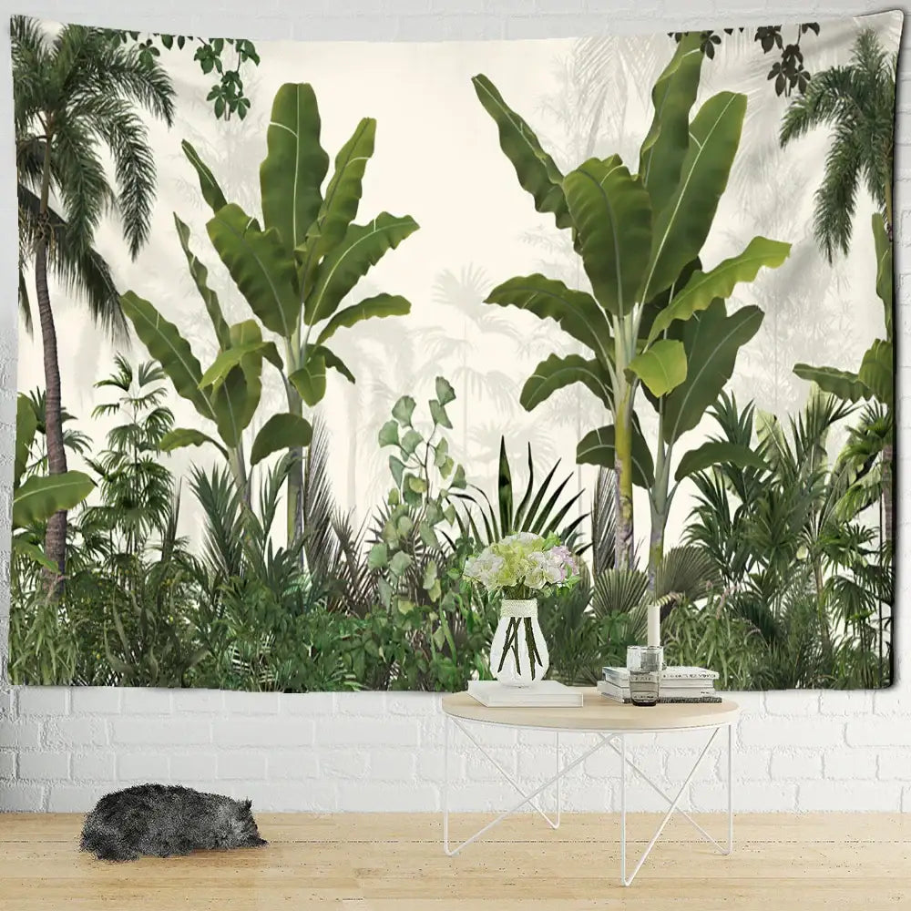 Palm Plant Tapestry Wall Art