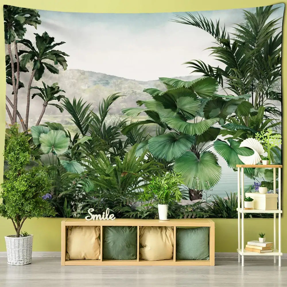 Palm Plant Tapestry Wall Art