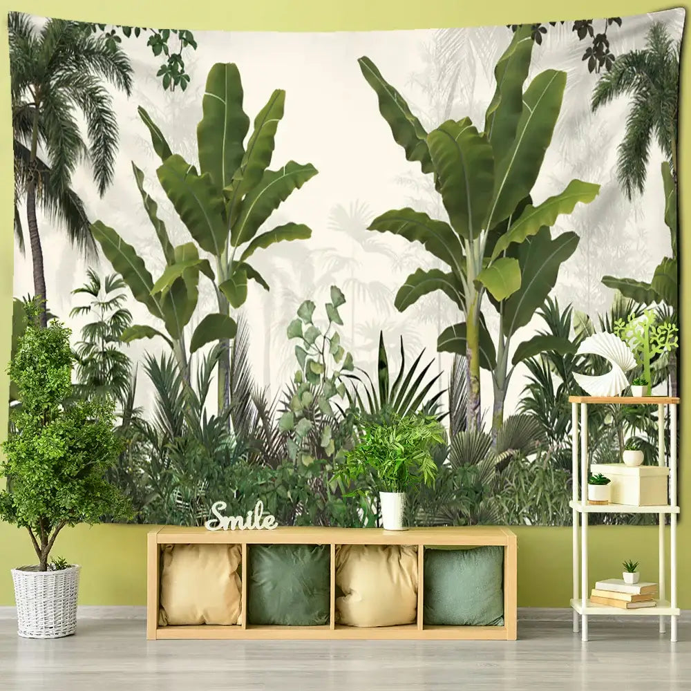 Palm Plant Tapestry Wall Art