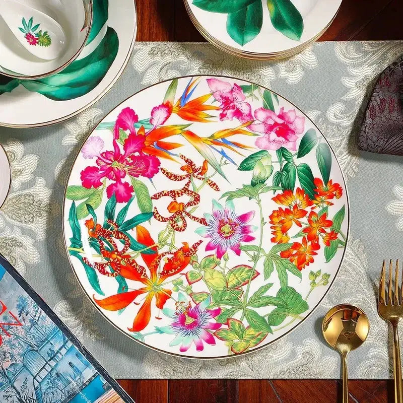 Porcelain Leaf Tea Set