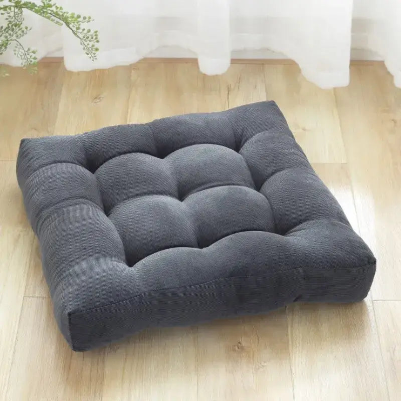 Brown Corduroy Floor Cushion