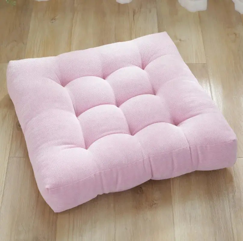 Brown Corduroy Floor Cushion