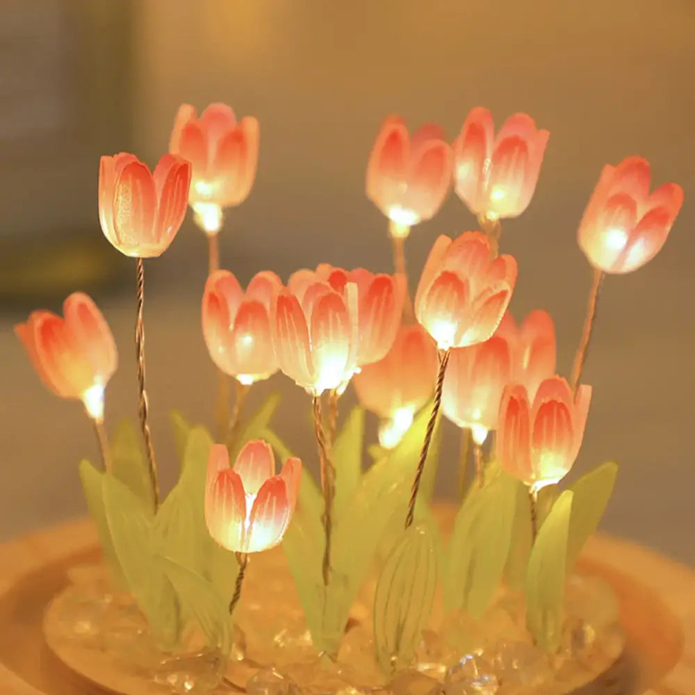 Tulip Glass Dome Night Light