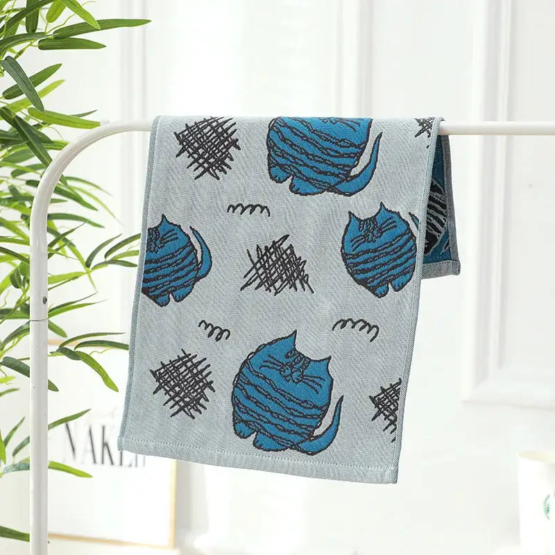 Turquoise Cotton Gauze Towels